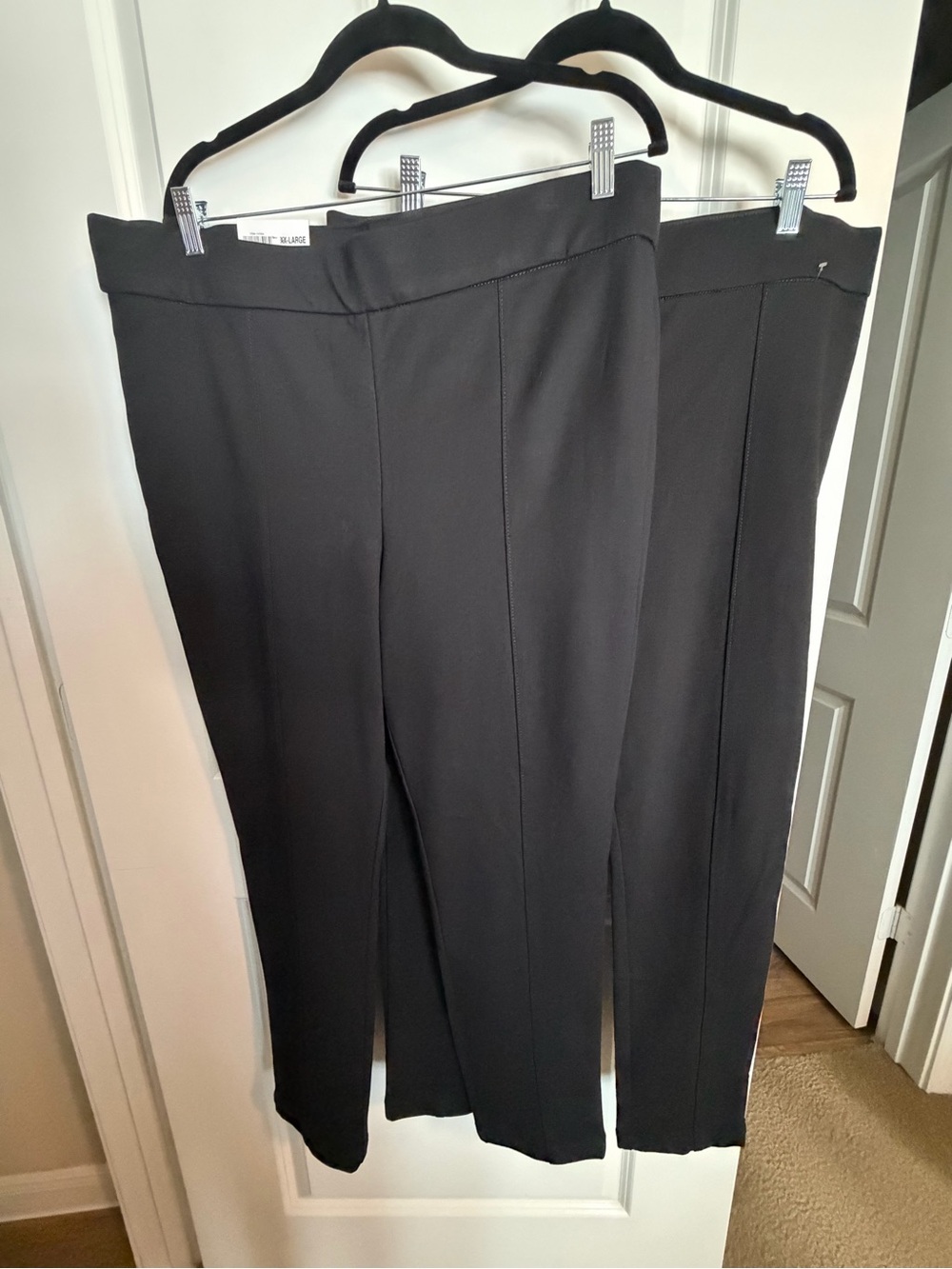 Anne Klein Black Skinny Ponte Pants - Set of 2 XXL -See Description for Details